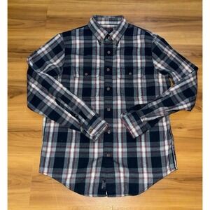 Mens Abercrombie & Fitch Plaid Flannel Button‎ Down Pocket Casual Shirt